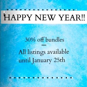 ✨30% off bundles until Jan. 25th✨